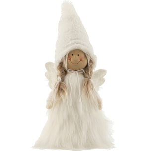 J-Line figurine Fille Hiver - polyrésine - textile - blanc - medium