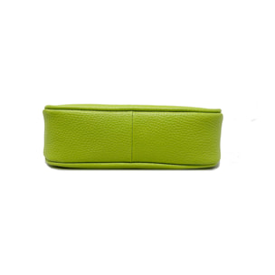 Chicca Borse - Tracollina Clutch Donna in Vera Pelle - Colore Verde Chiaro