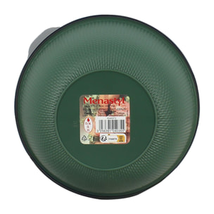 Lot de 3 bols de conservation en plastique vert