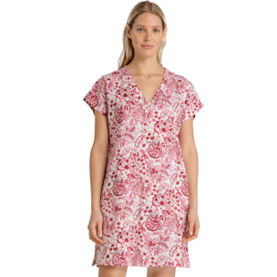 Abitino donna in cotone con scollo a V articolo acquerello Noidinotte