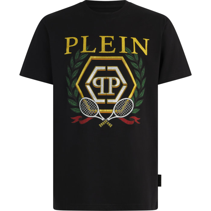 PHILIPP PLEIN Camiseta de cuello redondo y manga corta CREST