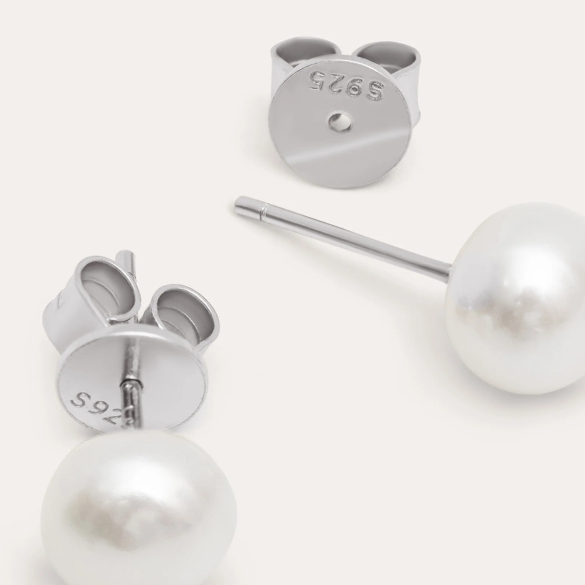 Orecchini Single Pearl in Argento