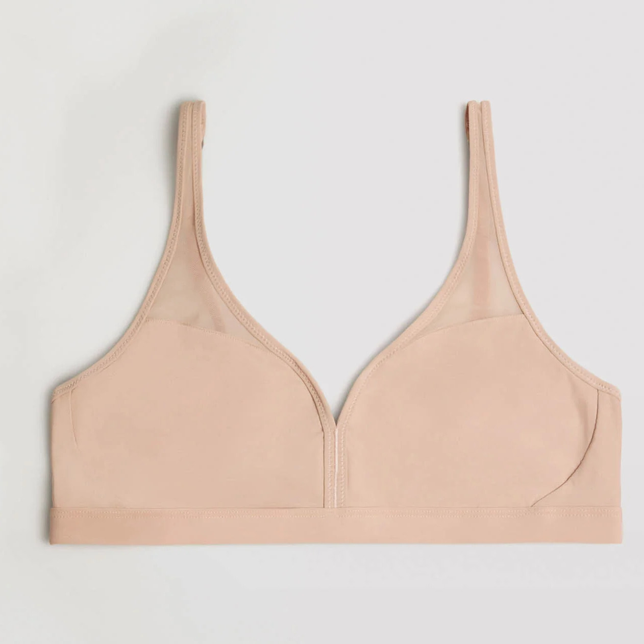Reggiseno con ferretto non imbottito beige
