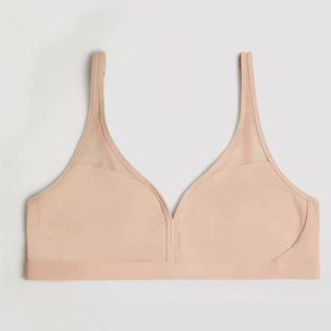 Reggiseno con ferretto non imbottito beige