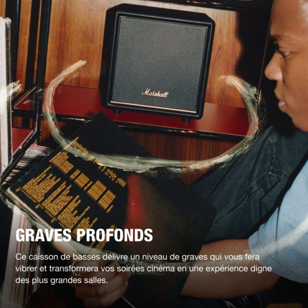 Caisson de basse MARSHALL HESTON SUB 200 Noir