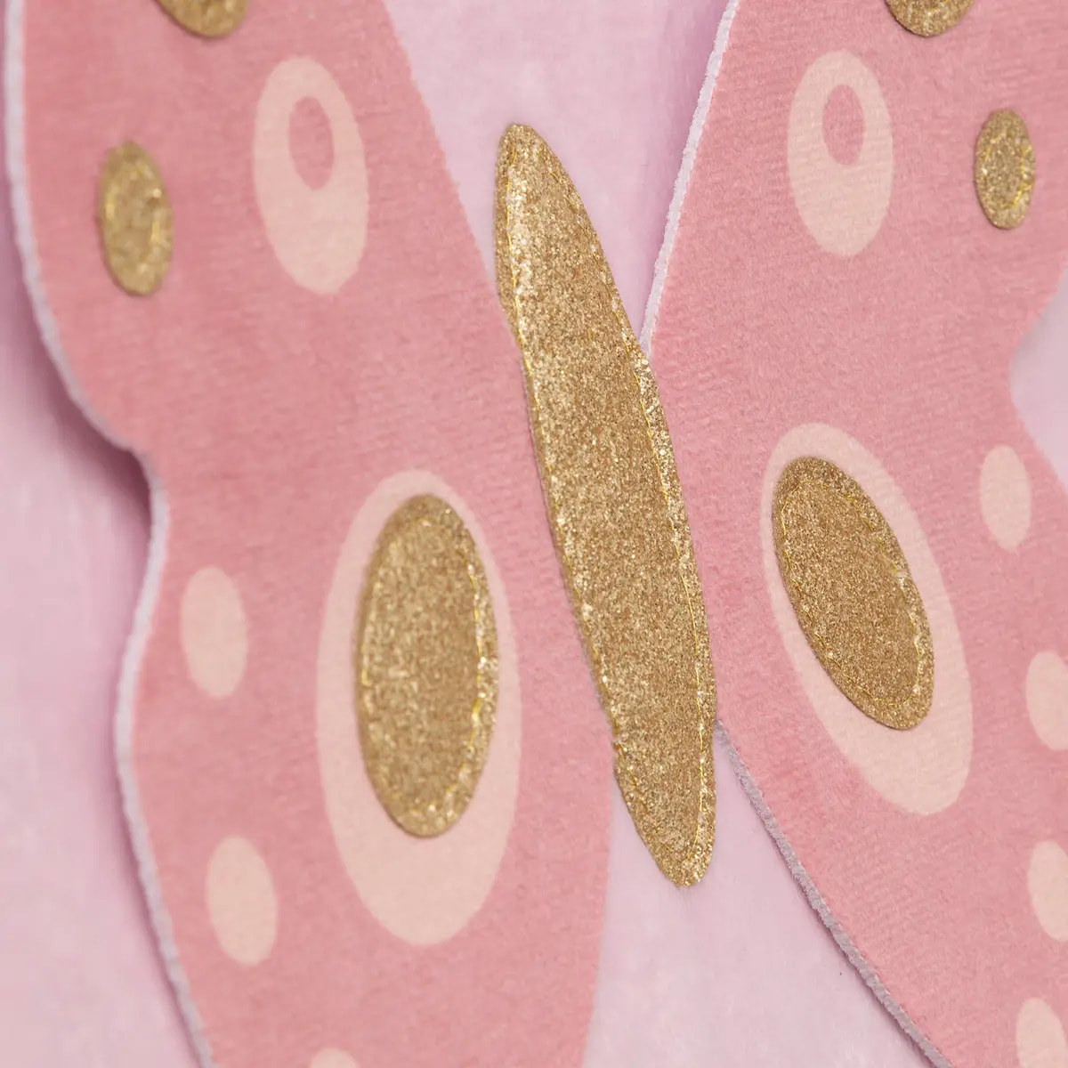 Boîte de rangement enfant papillon "Joey" rose 29x29cm