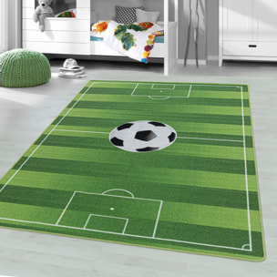 PLAY - Tapis enfant terrain de foot vert - PLA2911VER
