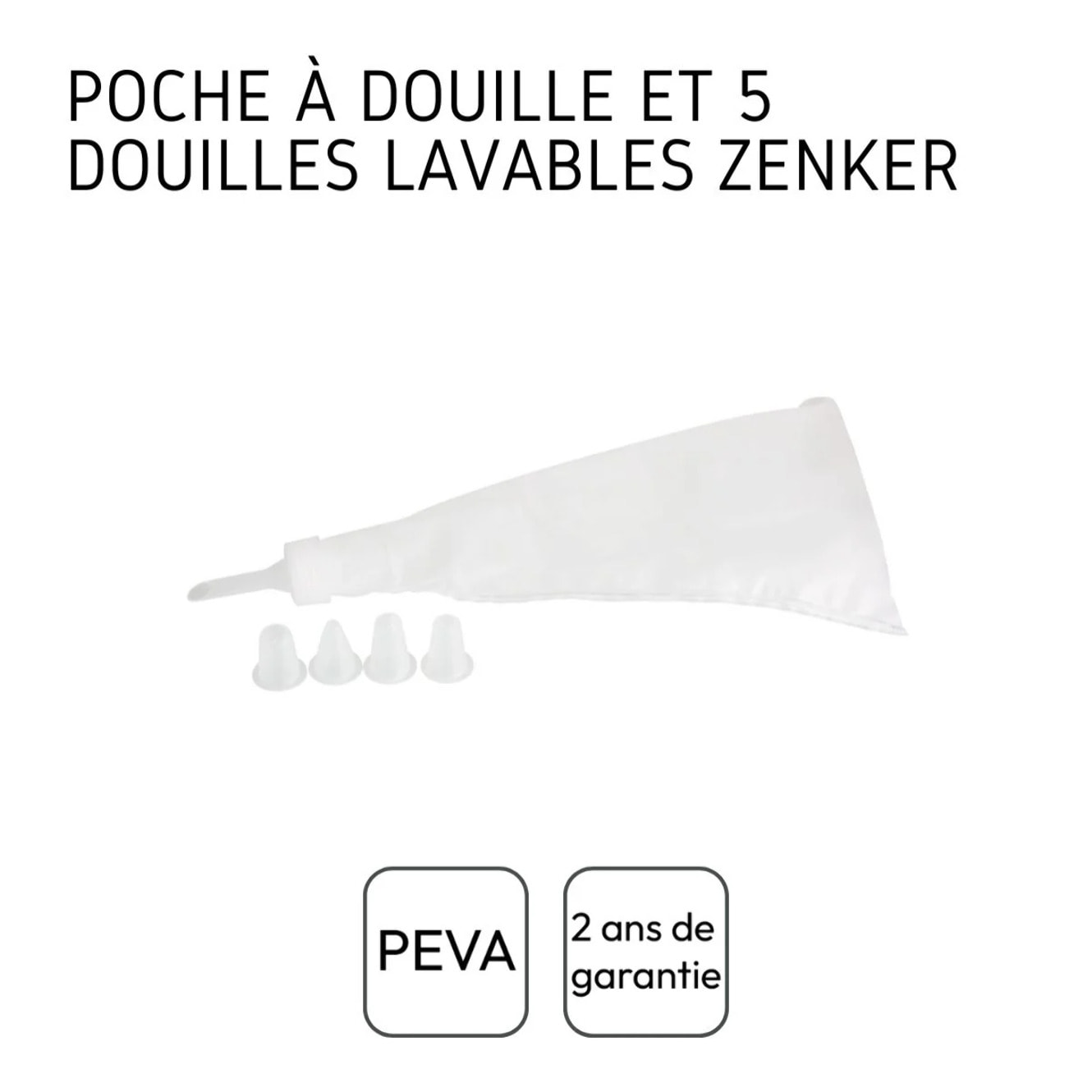 Set de 2 poches à douilles avec embouts en plastique Zenker Smart Pastry