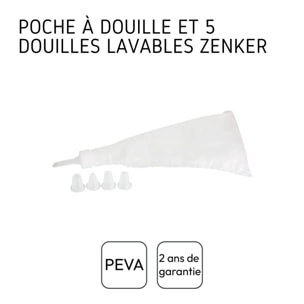 Set de 2 poches à douilles avec embouts en plastique Zenker Smart Pastry