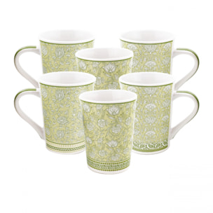 Lot de 6 mugs, SOLIMAN
