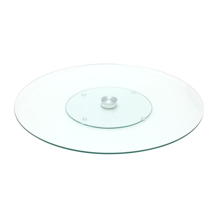 PLATEAU VERRE TOURNANT 45CM