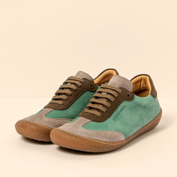 Zapatos N5766 MULTI LEATHER JADE/PAWIKAN color Jade