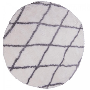 Tapis Shaggy longues mêches et aux motifs traditionnels Berbères