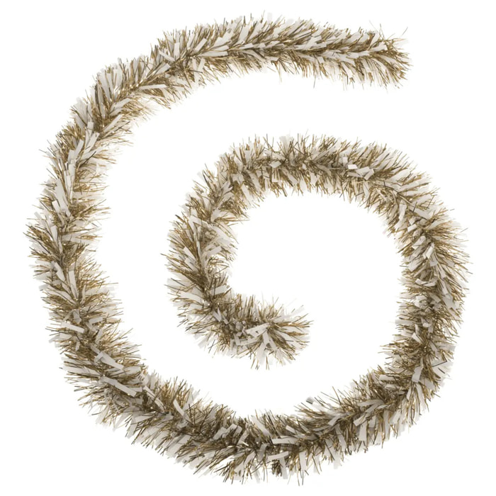 Guirlande de Noël Doré Blanc