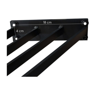 Pied de table de repas n°4 en métal noir - 4 pieds - UNIK