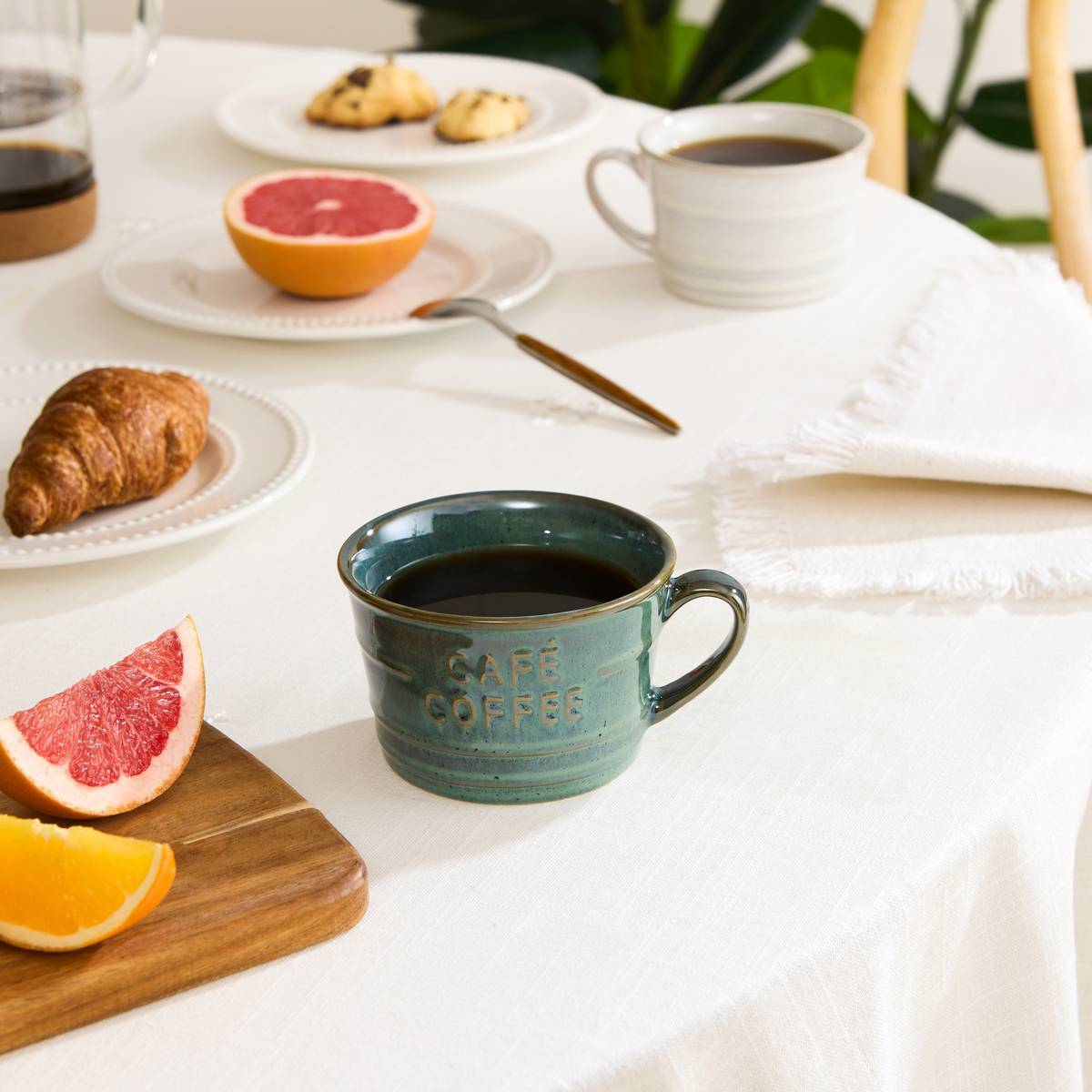 Tasse Café bleu emeraude 26cl