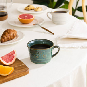 Tasse Café bleu emeraude 26cl