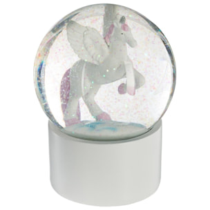 Bola de nieve infantil unicornio