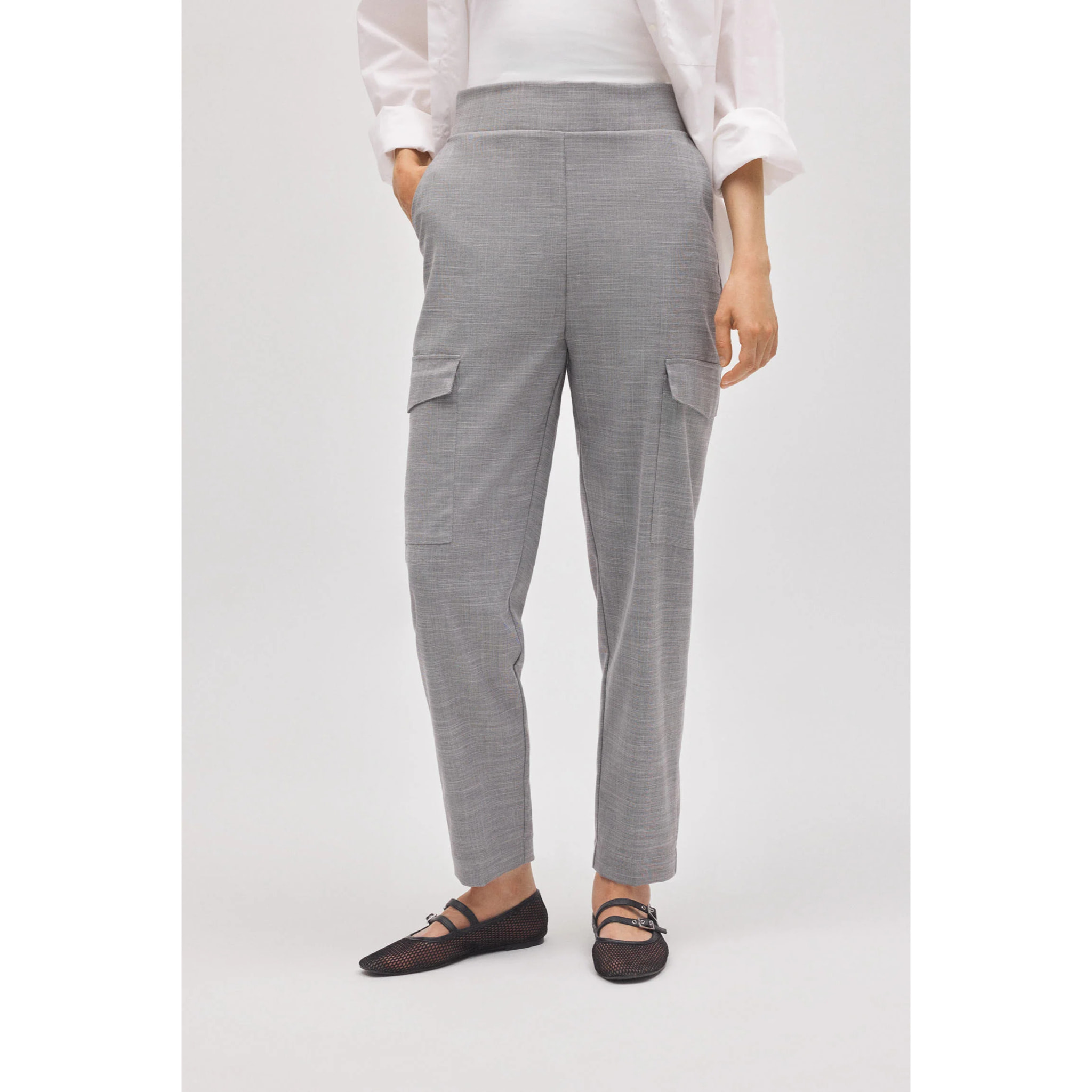 Pantaloni cargo grigi casual