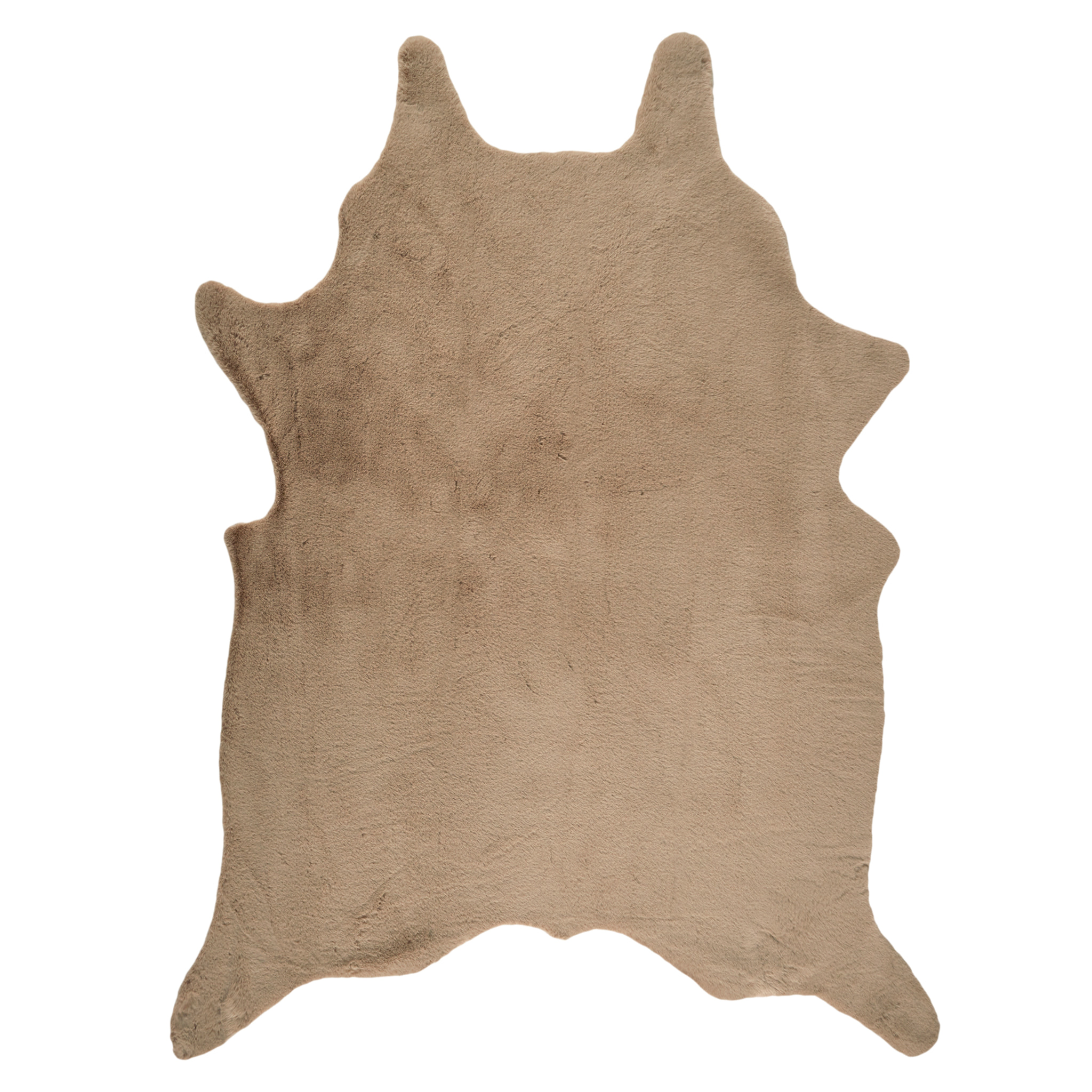 Tapis Taupe Fourr Forme Animal 120x158cm