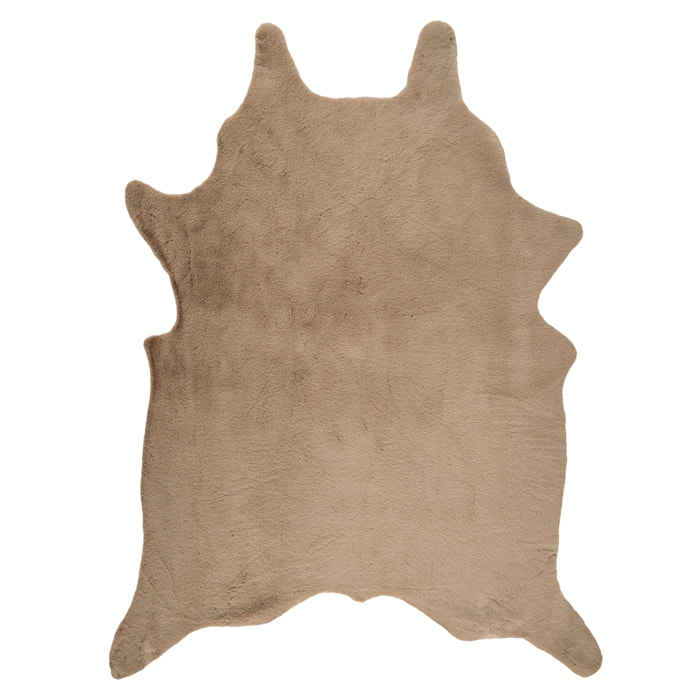 Tapis Taupe Fourr Forme Animal 120x158cm