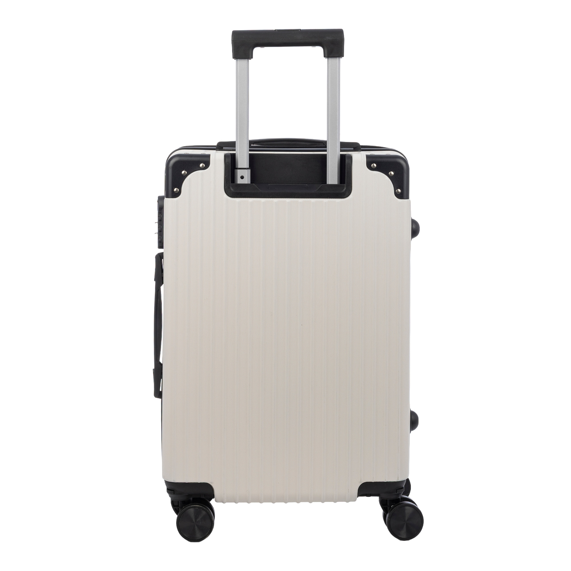 Juego de 3 maletas Trolley, en material ligero ABS de alta resistencia con esquinas reforzadas. Cerradura numérica y 4 ruedas dobles extraíbles y giratorias 360°.