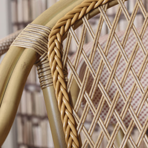 Lot de 2 fauteuils de table extérieur en rotin synthétique CAPRI