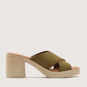 Sandalia Tacón Caqui - Marty