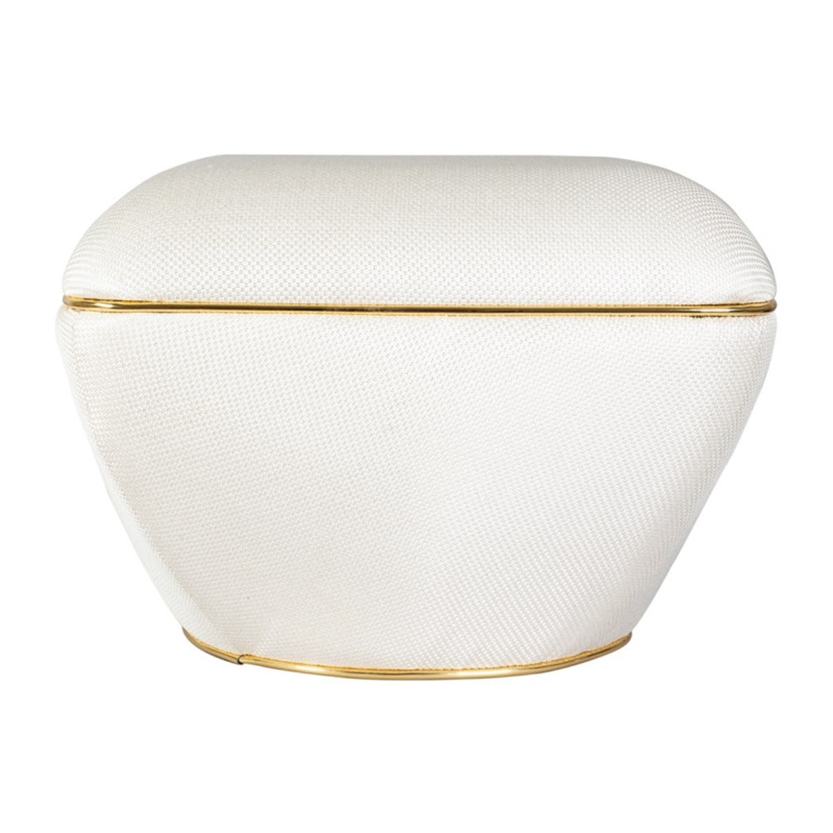 Pouf Contessa 120 in Avorio e Oro