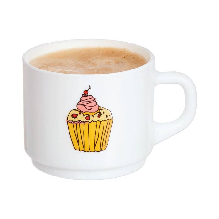 Taza 22 cl decorada Pop Gourmandise - Luminarc