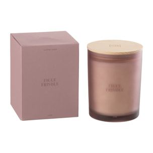 J-Line bougie parfumée Accords Essentiels - Figue Frivole - mauve - 52H