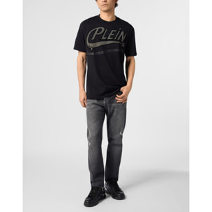 PHILIPP PLEIN Camiseta de cuello redondo y manga corta LOGO