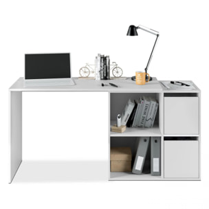 Mesa de escritorio multiposición Spacio Blanco Artik (Blanco Mate)