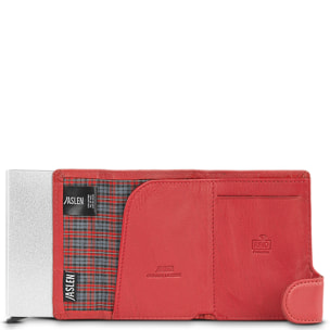 Cartera Tarjetero Hombre Billetera Piel Fina, Cómoda Y Ligera Para Tarjetas De Crédito. Carcasa Metálica Con Capacidad Para 7 Tarjetas Fundas Capa Protección Rfid