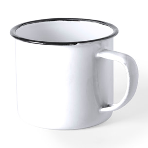 Taza metal envejecido vintage 380 ml