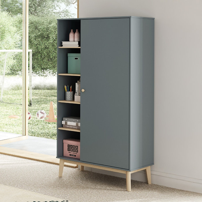 Armoire enfant 1 porte en bois - ELISE