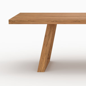Table de jardin rectangulaire en bois de teck recyclé 10 personnes - Luma
