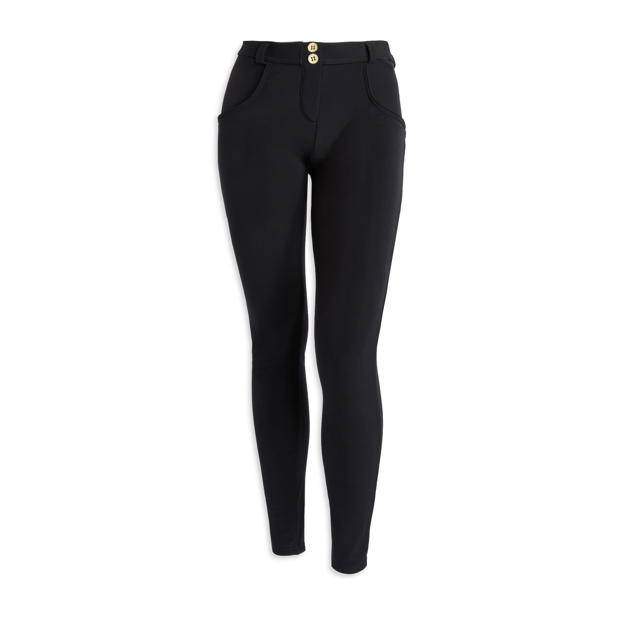 Pantaloni push up WR.UP® skinny jersey garzato vita regular