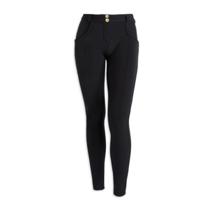Pantaloni push up WR.UP® skinny jersey garzato vita regular