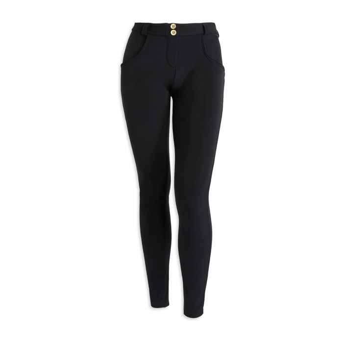 Pantaloni push up WR.UP® skinny jersey garzato vita regular