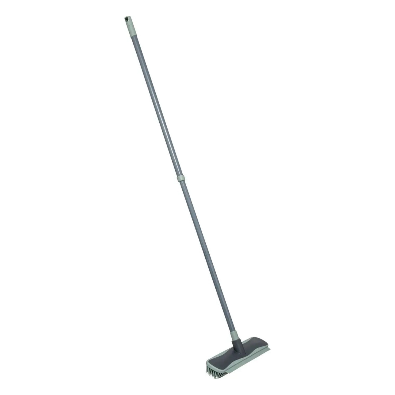 Balai antichoc télescopique en caoutchouc gris H125cm