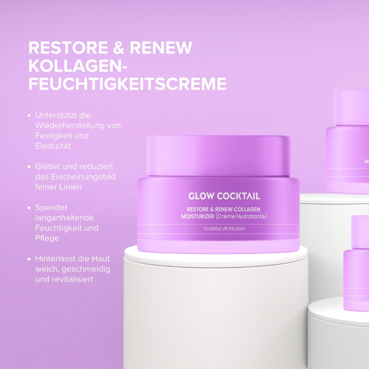 Crema renovadora de colágeno