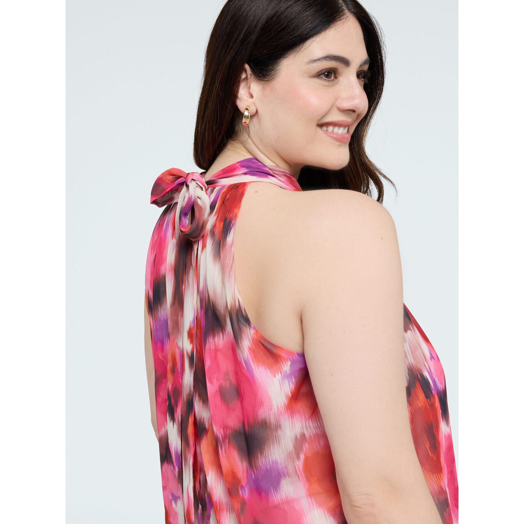 Fiorella Rubino - Vestido largo Free estampado floral - Fuchsia