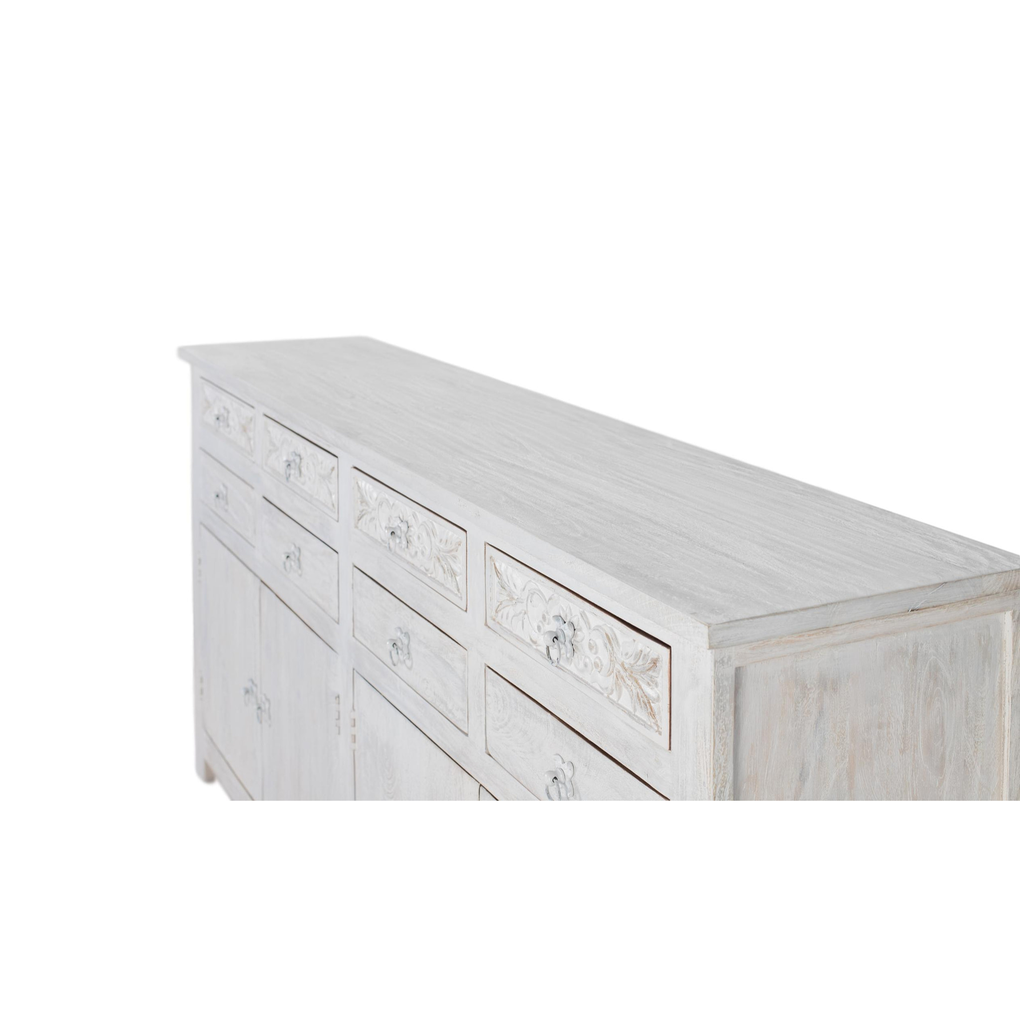 Aparador de Madera de Mango Estilo Mediterráneo Moderno