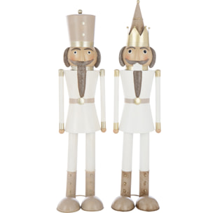 J-Line figurine Casse-Noisette Moustache - métal - mix - large - 2 pièces