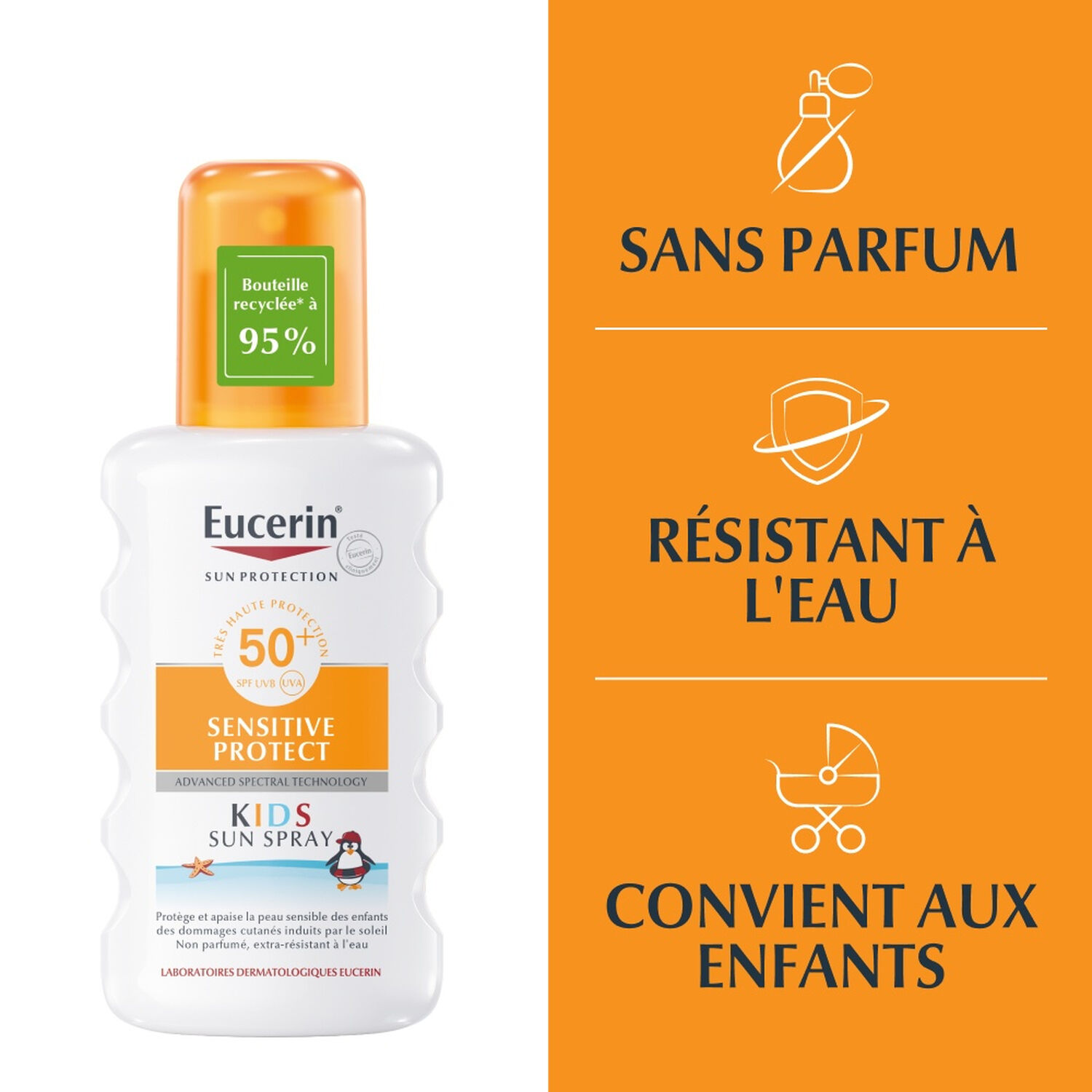 Sun Sensitive Kids SPF50+ - Spray Protecteur Pour Enfants - Peaux Sensibles - 200 ml