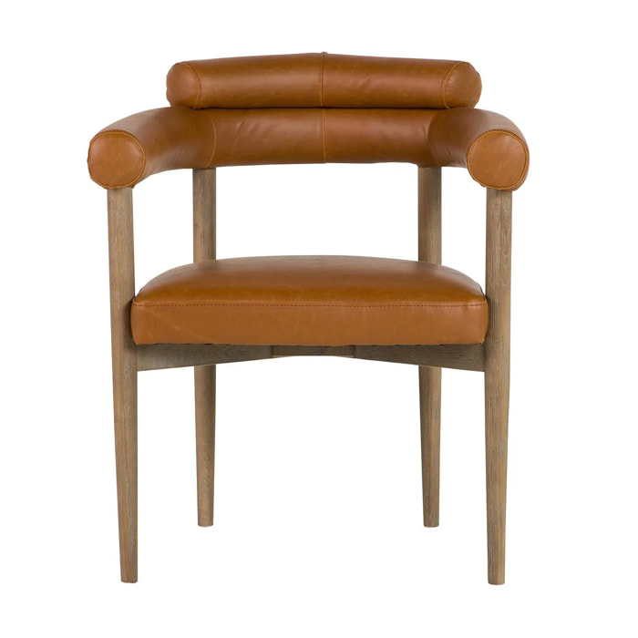 Silla Madera Fresno Marron 66x56x79 Cm