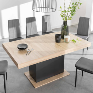 Tables à manger extensibles Tania - Bois - Noir