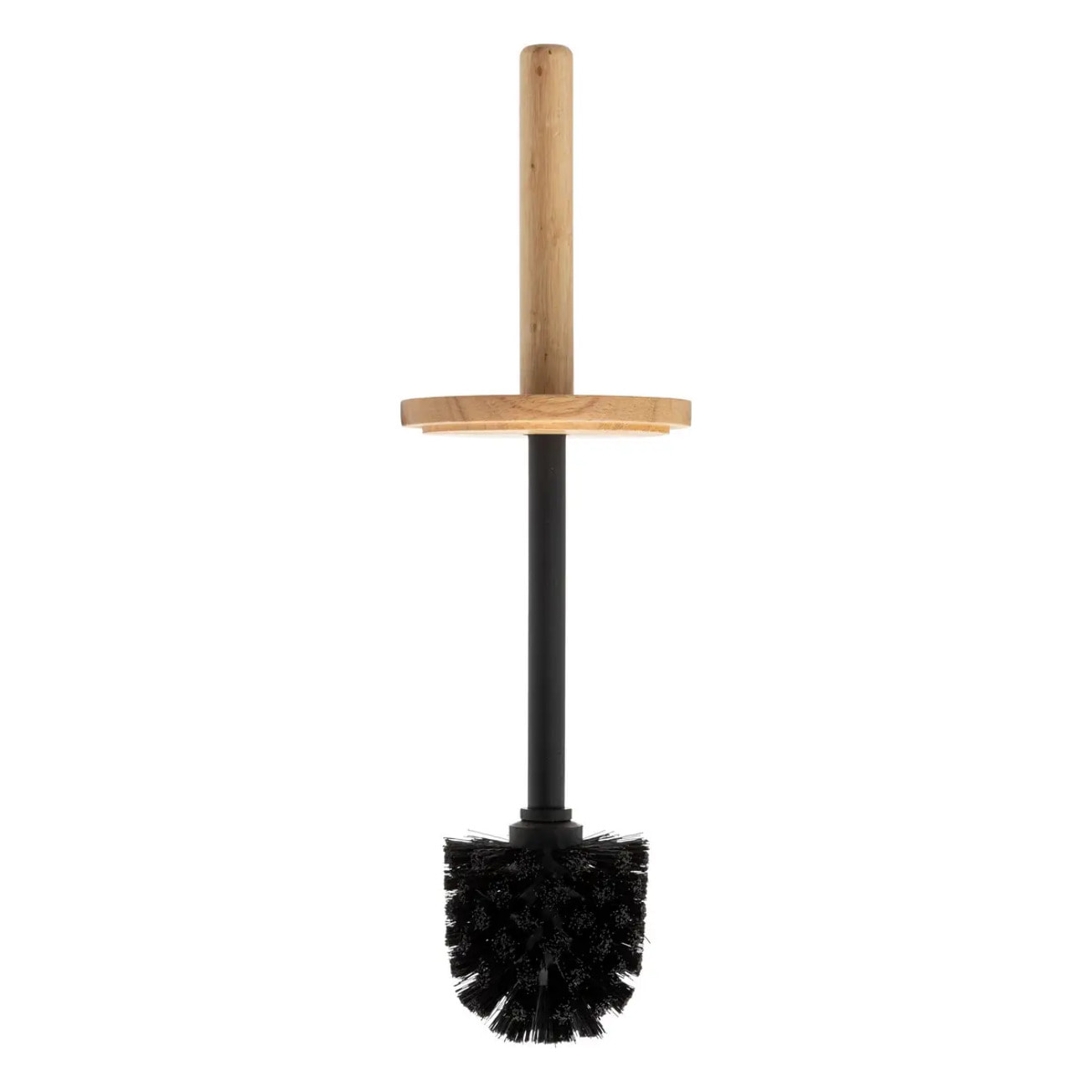 Brosse WC noir et beige "Canvas"