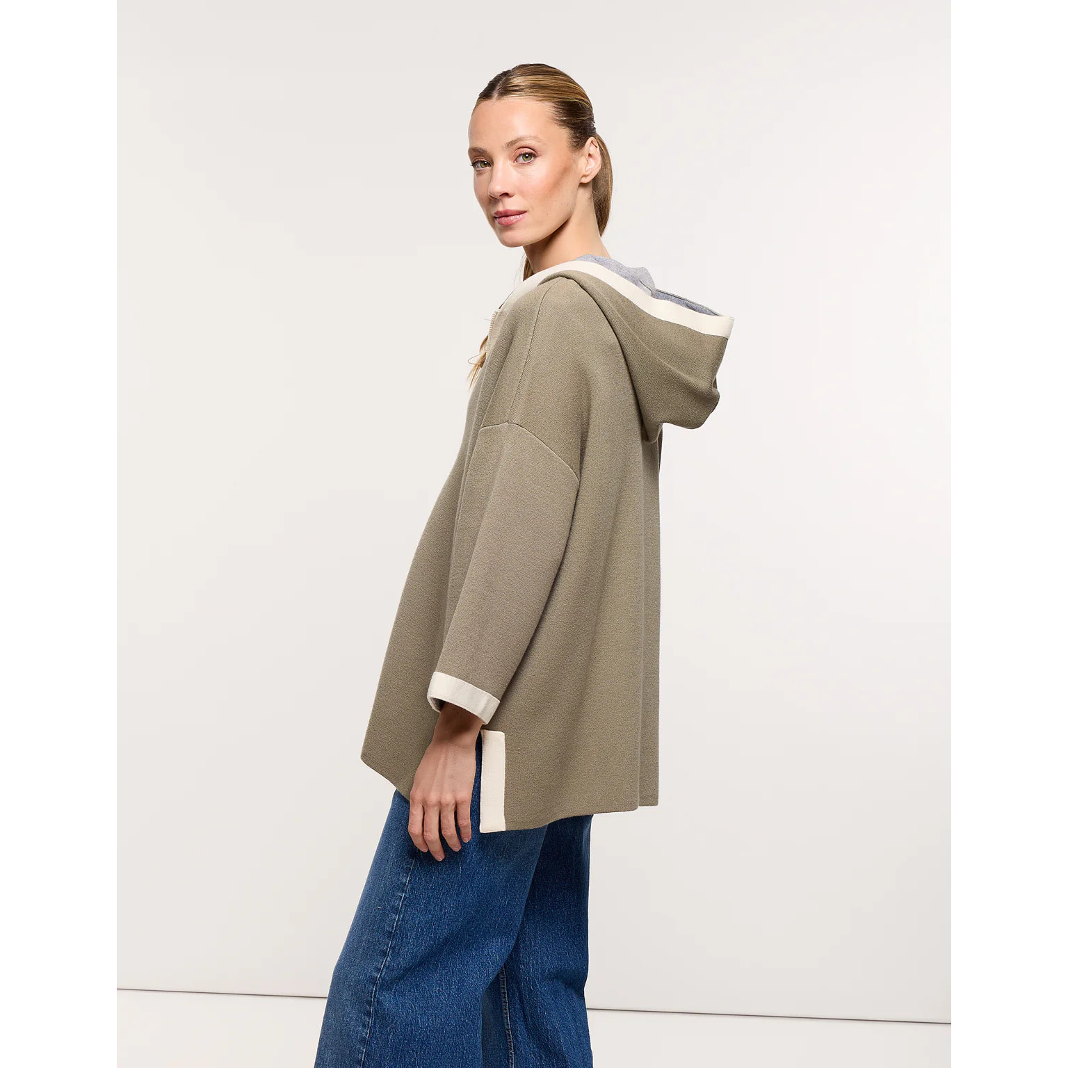 Chaqueta Poncho Caqui - Melbina